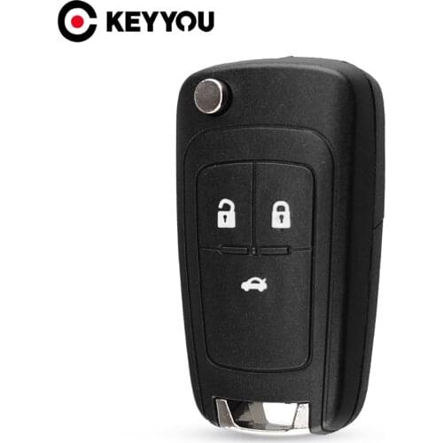 KEYYOU 3 Button Replacement Flip Remote Key Shell Case Cover For Opel Vauxhall Insignia Astra J Zafira C Mokka Key HU100 Blade