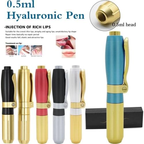 0.5ML Adjustable Hyaluronic Pen Atomizer gun Hyaluron pen High Pressured meso acid gun for Wrinkle Removal Lip Filler Anti-aging