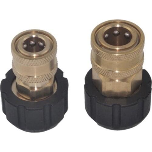 1/4 3/8 Quick Connect Female to M22 14 15 Female Connector Adapter for Pressure Washer Spray Bottle Car Cleaning Tools