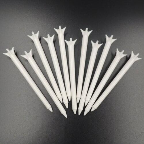 100Pcs 83mm White Plastic Claw Shape Golf Tees