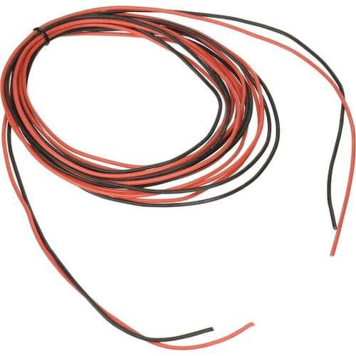 20 Gauge Silicone Wire 10 Feet [5 ft Black And 5 ft Red] High Temperature Resistant Soft And Flexible 20 AWG Silicone Wire