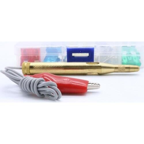 30 Pieces Cars SUV Boats Motorcycles 5-Sizes Medium Fuse + Puller + Test Pencil