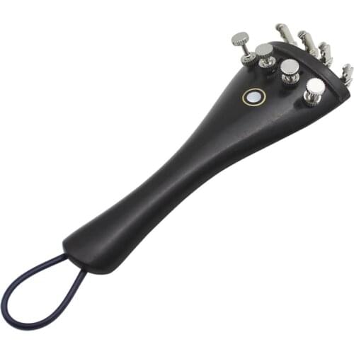 4x Fine Tuner for Violin + Tailpiece + Tailgut for 3/4 4/4 Violin Fiddle