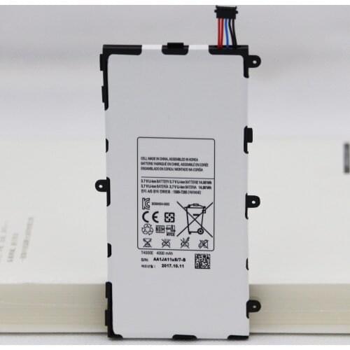 5pcs/lot ISUNOO 4000mAh Tablet Battery T4000E For Samsung GALAXY Tab 3 7.0 T210 T211 T2105 T217A Replacement Batteries