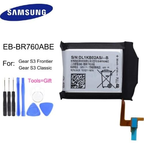 Battery EB-BR760ABE 380mAh For Samsung Gear S3 Frontier Gear S3 Classic SM-R760 SM-R770 SM-R765 + tools