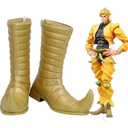 JoJos Bizarre Adventure Dio Cosplay Boots Shoes Halloween Cosplay Prop Custom Made