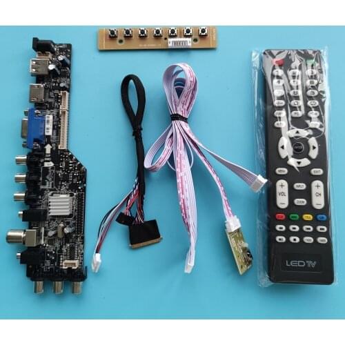 For B116XW03 1366x768 DVB-T DVB-T2 remote board driver LED USB HDMI-compatible panel monitor controller digital VGA AV TV