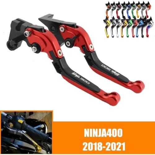 For KAWASAKI NINJA 400 NINJA400 2018 2019 2020 2021 CNC Motorcycle Adjustable Brake Clutch Lever Levers Folding