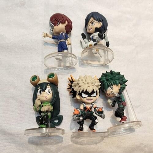 New Anime My Hero Academia Figurine Todoroki Shouto Midoriya Izuku Asui Tsuyu Action Figure PVC Collection Model Toys Figures