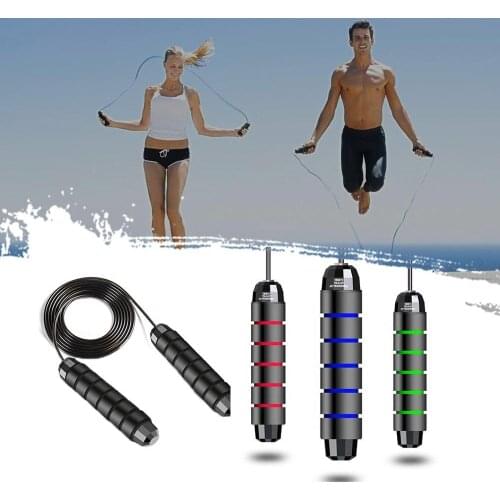 Weight-Bearing Fitness Skipping Rope Without Winding With Ball Bearing Fast Jump Rope Foam Handle Skipping Rope
