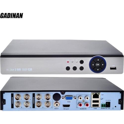 GADINAN 8CH 4MP AHD DVR /Hybrid 4*AHD 4M+4*IP 4M/ Network:8*1080P+8*960P;4*5M CCTV Video Recorder AHD/TVI/CVI/CVBS/IP 5 In 1 DVR