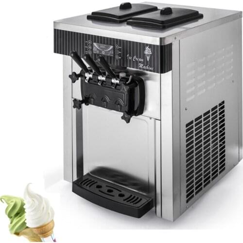 Commercial Soft Ice Cream Machine High Capacity Ice Cream Makers Stainless Steel Vending Machine