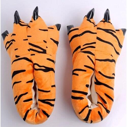 Huaraches Sneakers Cute Funny Animal Paw Slippers Monster Claw Cartoon Slipper Warm Soft Plush Winter Indoor Shoes Match Onesies