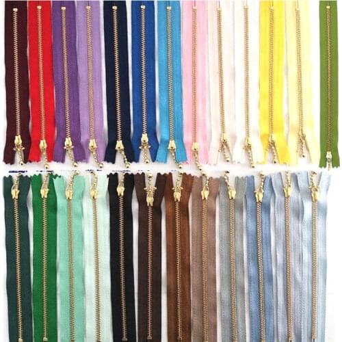 10PCS 3# Metal Zippers 12/15/20CM Length Water Droplets Shape Copper Zipper Metal Zipper for Sewing DIY Handbag Bag and Craft