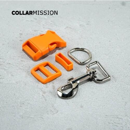 Plastic buckle+Tri-Glid+square keeper+D ring+metal dog clasp)electroplating process 25mm DIY dog collar accessories 17 kinds