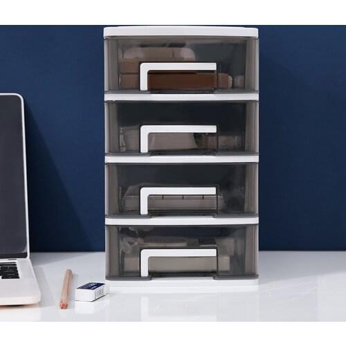 Plastic Makeup Organizer Storage Box Small Drawer Jewelry Box Office Desktop Sundries 3 Layer Storage cosmetic Container