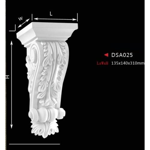 PU polyurethane corbel fireplace part decoration entrance corner decor corridor portal decorating components