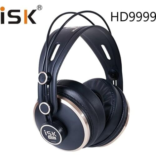 ISK HD9999 Fully Enclosed Monitor Headset Earphone for HIFI Music DJ/Audio Mixing Recording Studio Comfortable Headphone