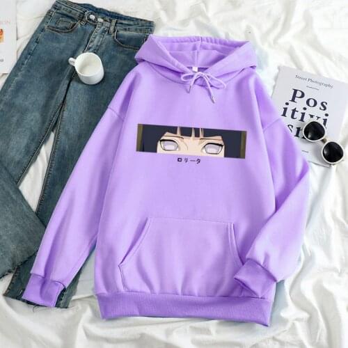 Hinata Hyuga Printed Hoodie Women Fashion Oversized Sweatshirts Harajuku Cosplay Anime Hoodies Female Pullover Hooded Clothes