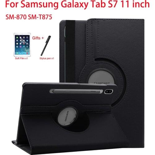 360 Rotating Smart Case For Samsung Galaxy Tab S7 11 inch SM-870 SM-T875 Tablet Case Bracket Fold Stand Flip Leather Cover