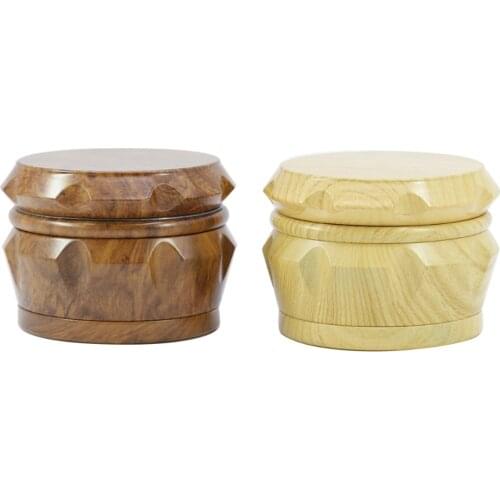 High quality 4-layer Wooden Herbal Herb Spice Grinder Herbal Wooden Smoke Crusher Smoking Pipe Accessories