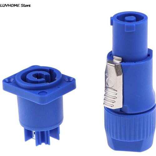 1Set High Quality 3 Pin Neutrik PowerCon Stage Light Power Cable Chassis Panel Plug Audio Connector