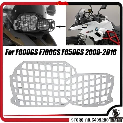 Motorcycle Headlight Grille Guard Protector for BMW F800GS F650GS F700GS Front Headlight Lampshade Mesh Grill Mask Protector