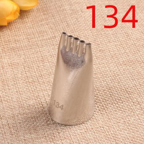 134# Decorating Mouth Korean-Style Five-Hole Line Drawing Mouth 304 Stainless Steel Staff Cream Cake Noodle Mouth