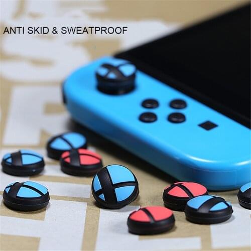 4 pcs Silicone analog thumb stick grips cover cap for Nintend NS Switch Console thumbstick joystick grips cap controller parts