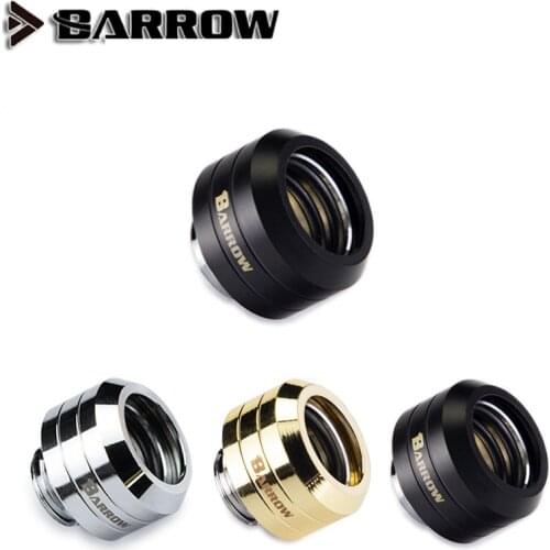 Barrow black/silver/gold Applicable to 10*14MM acrylic/PETG/copper tube Glossy tube connection with hand-tight joint TLGYKN-14