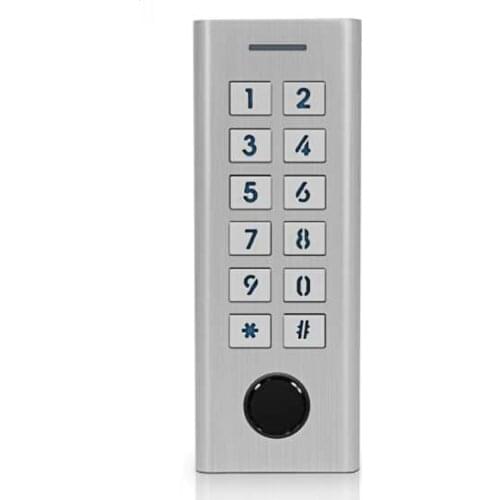 PIN keyless door lock Waterproof Fingerprint Access Control Cheapest Standalone Keypad Finger + password Door Entry M40