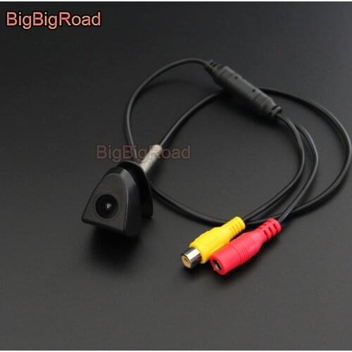 BigBigRoad For Toyota Prado Highlander Verso TUNDRA Land Cruiser Camry Corolla Yaris VIZI REIZ Car Front View Logo Camera