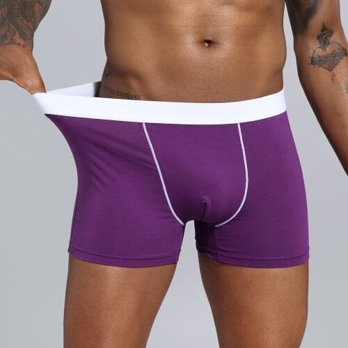 Calzoncillo hombre Underwear Men Boxers Cotton Loose European Size Boxers boxer homme Boxer Underwear Underpants Men
