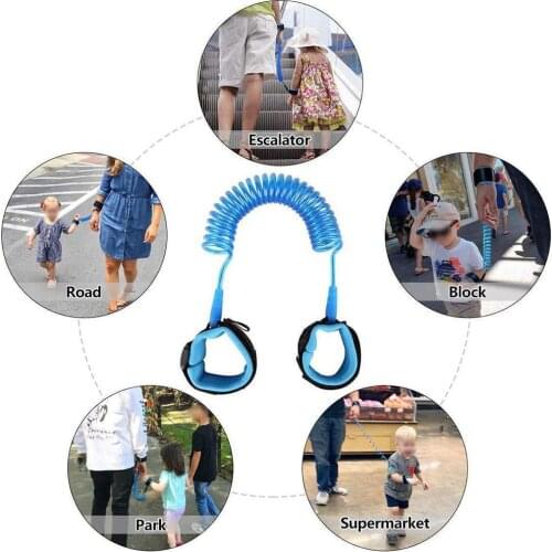 Baby Harness Anti Lost Wrist Link Kids Outdoor Walking Hand Leash Belt Toddler Child Harness Band Strap Safety Rope Wristba M2J7