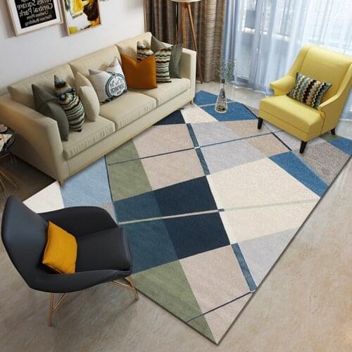 Children crawl Geometric pattern carpets for living room Floor Mat tapete Household Modern Simple coffee table rugs and carpet