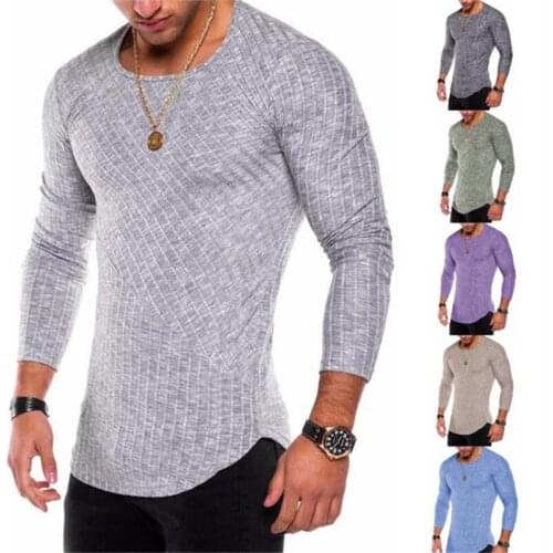 Mens T-shirts Striped Tee Shirt Homme Summer Oversized Arc Hem Long Sleeve T shirt Men Hip Hop Tshirt Streetwear Slim Fit Xxxl