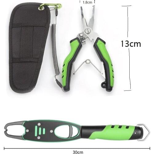 Best Fishing Pliers Aluminum Alloy Grip Set Fishing Tackle Gear Hook Recover Cutter Line Split Ring Fishing Accessories