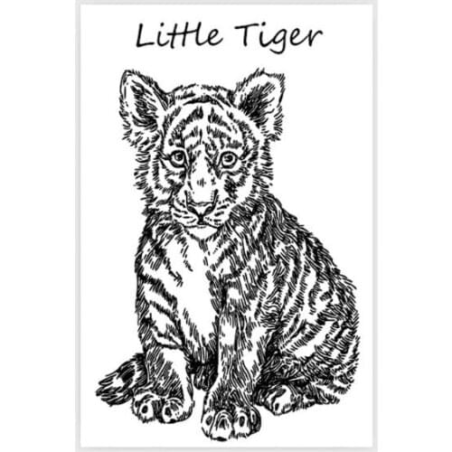 Little Tiger Silicone Clear Seal Stamp DIY Scrapbooking Emboss Album