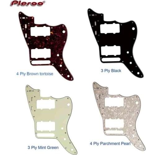 Pleroo Custom Guitar Parts - For Mexico Jazzmaster style Guitar pickguard Scratch Plate Replacement electric guitar