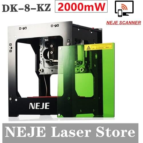 NEJE New DK-8-KZ 2000mW/1500mW Professional DIY Desktop CNC Laser Engraver Cutter , 445nm Wood Router Desktop Laser Printer