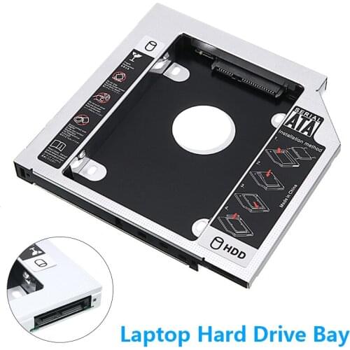 POHIKS 1pc High Quality Laptop Hard Driver Bay Durable Full-aluminum Notebook Hards Disk Bracket For CD/DVD-ROM Disks