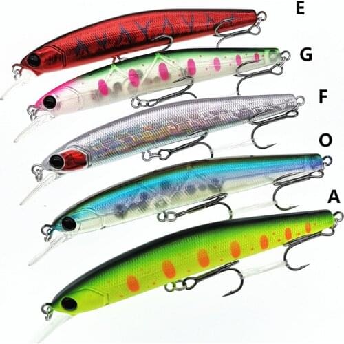 TSURINOYA 5PCS 2020 NEW Suspending 10CM 9.5G Minnow Fishing Lure Artificial Swimbait Wobbler Jerkbait Pike Bass Lure Crankbait