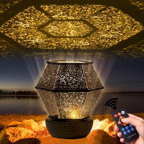 Star Projector Night Light 5 Colors Rotation Galaxy Lamp Starry Sky Colored Lights For Bedroom Decor Children Christmas Gift