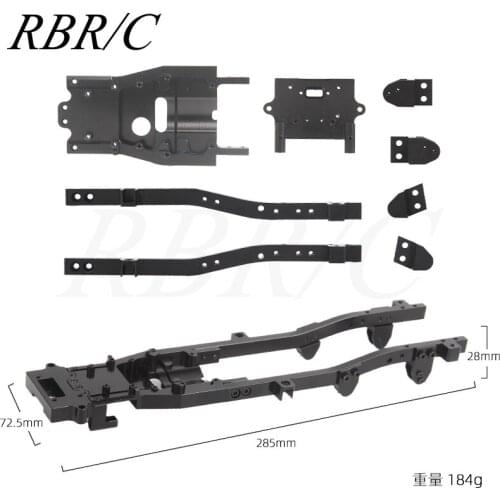 RBR/C Simple Version Full Metal Car Chassis Frame Without Battery Compartment For WPL D12 1:10 Off-Road Climbing RC Car Toy R671