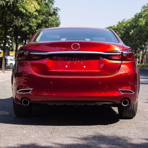 Car Styling 2PCS ABS Chrome Rear Tail Fog Light Lamp Cover Trim For Mazda 6 Atenza 2019 2020