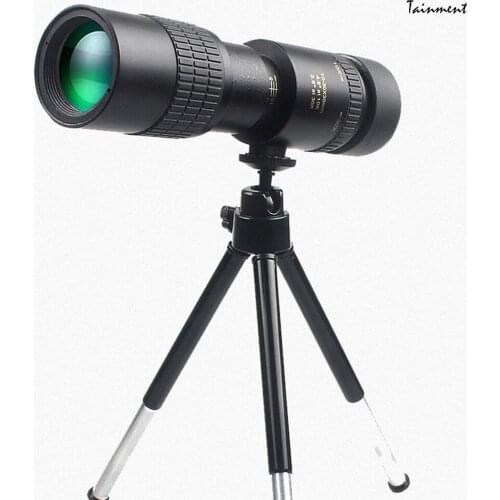 4K 10-300 x 40mm Super Viewing Telescope Waterproof and Anti-fog Night Vision Monoculars for Hunting, Camping, Traveling, Hiking