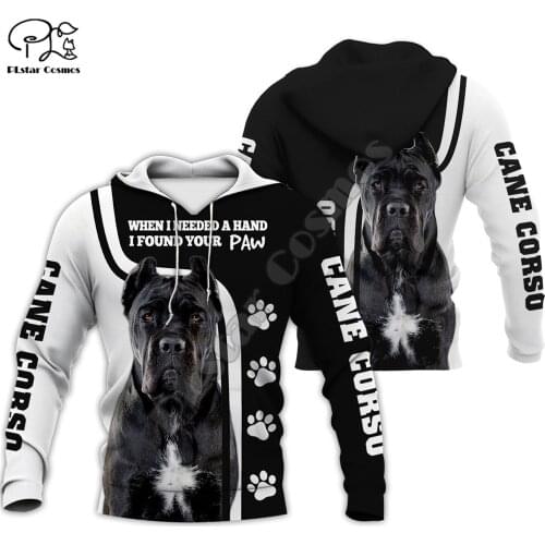 Men women cane corso limited edition 3d full printed zipper hoodie long sleeve Sweatshirts jacket pullover tracksuit G2