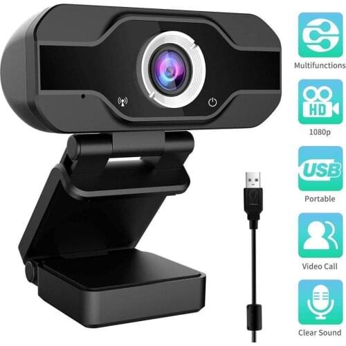Webcam 1080p 110° Full Hd For Pc Computer Laptop Usb Web Camera With Microphone For Video Calling Conference Work Live