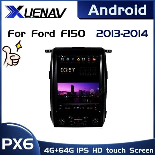 PX6 system Android Video Player For Ford F150 2013 2014 GPS Radio Receiver Audio Stereo Head Unit Touch Screen Radio