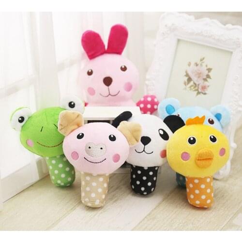 1Pc Funny Fleece Durability Chew Molar Toy Cute Pet Dog Cat Plush Squeak Sound Dog Toys Fit for All Pets Chicken Rabbit Frog